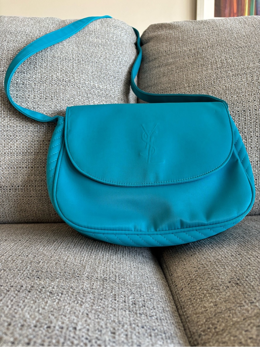 Saint Laurent Teal Crossbody Bag